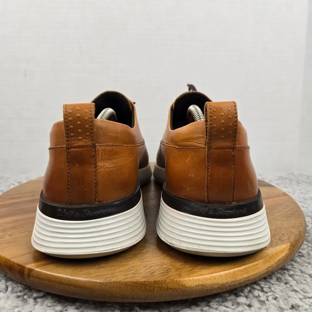 Wolf and Shepherd Mens 10M Crossover Longwing Honey White Hybrid Oxford Sneaker